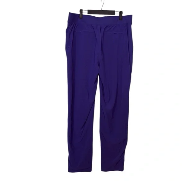 Athleta Brooklyn Lined Mid Rise Pants 16 TALL Purple Stretch Travel Weekend Mom - Picture 2 of 8